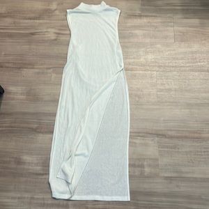 HOT🔥Girl Summer-Double sided slit white MIDI dress-Size S